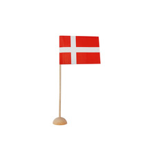 Bordflag dannebrog 5,5 x 8 cm 4 stk.